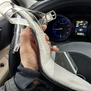 Clear competition heels